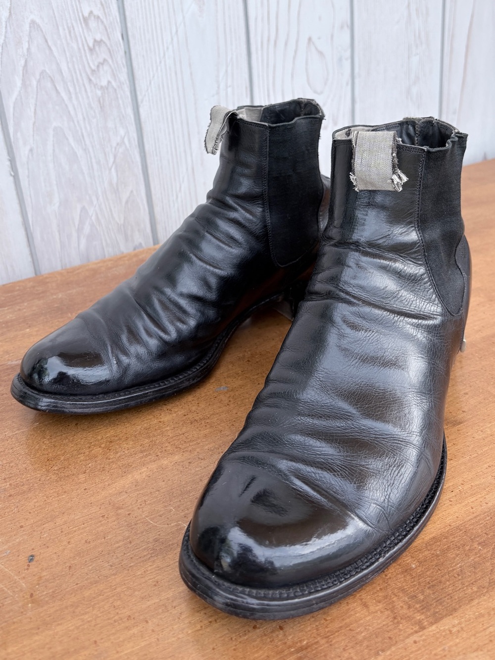 Vintage Hartt Chelsea boot with Swan-neck spurs
